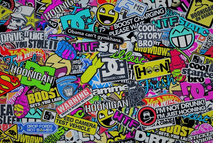 Hoonigan Sticker Bomb Collage Artwork