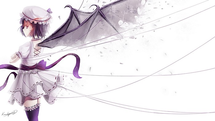 Remilia Scarlet from Touhou with Bat Wings