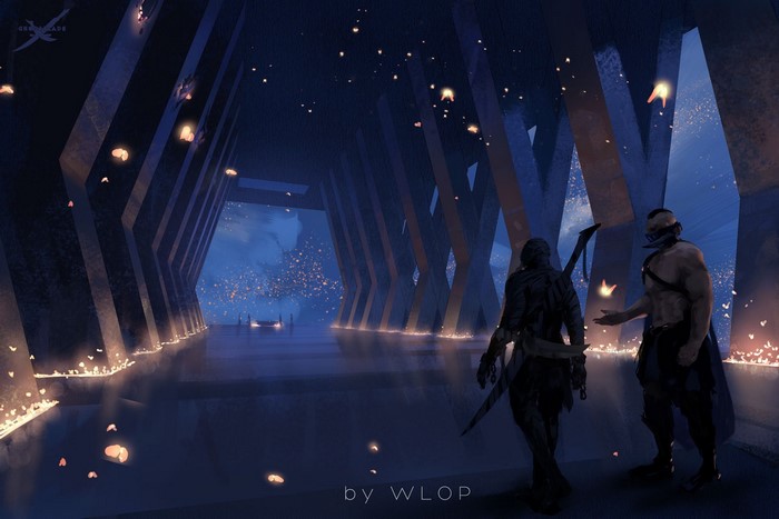 Fantasy art by WLOP