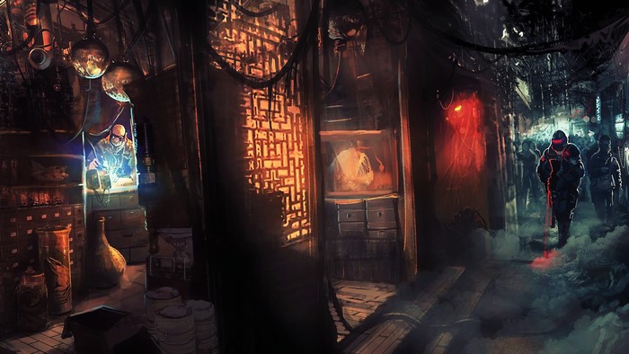Cyberpunk 2077 fan art of a futuristic city