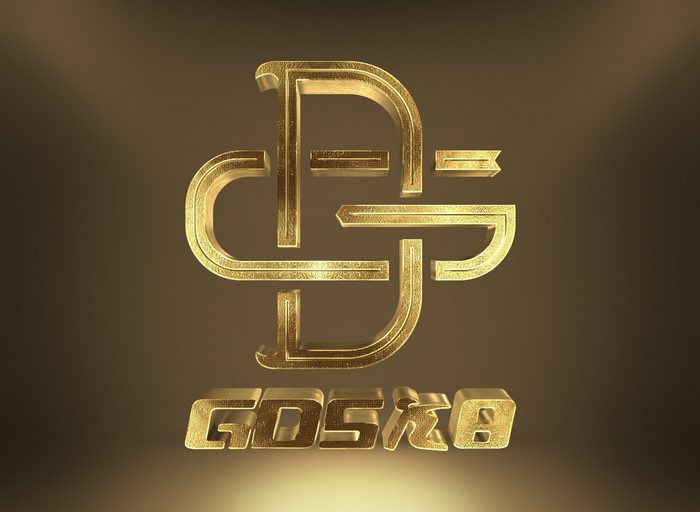 Gold logo with letters DG and text GOSK8