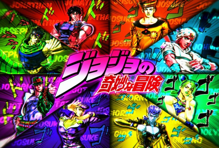 JoJo's Bizarre Adventure characters collage