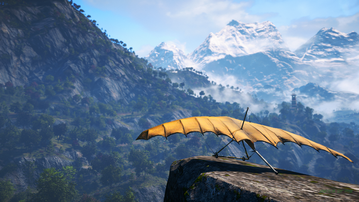 Far Cry 4 Hang Glider on Cliff Edge