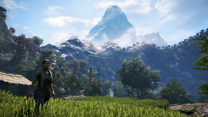 A woman in the Himalayas in Far Cry 4