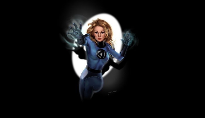 Invisible Woman from Fantastic Four artwork