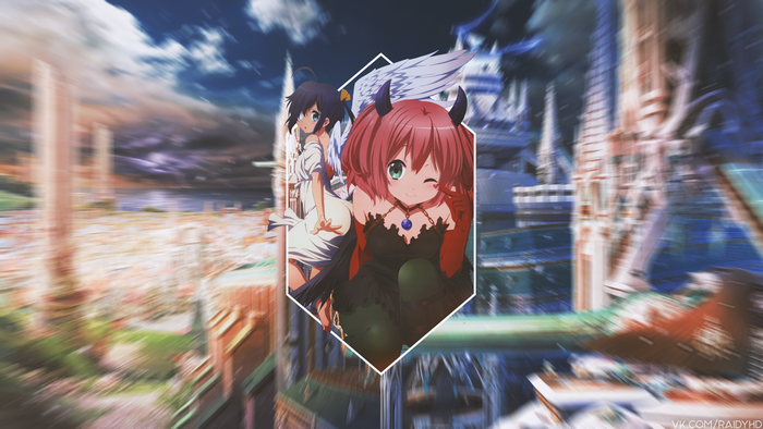 4K Anime Girls Shichimiya Satone and Takanashi Rikka