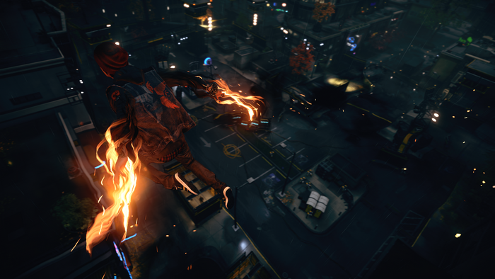 4K screenshot of Delsin Rowe from Infamous: Second Son