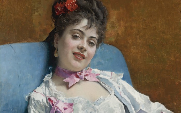 Classical Portrait of a Woman in Soft Colors