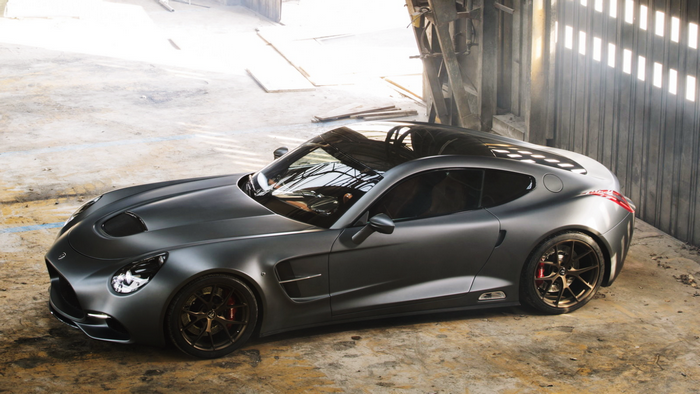 Puritalia Berlinetta sports car in a garage