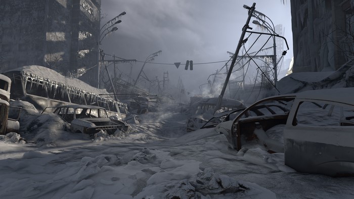Apocalyptic Ruined City in Metro 2033