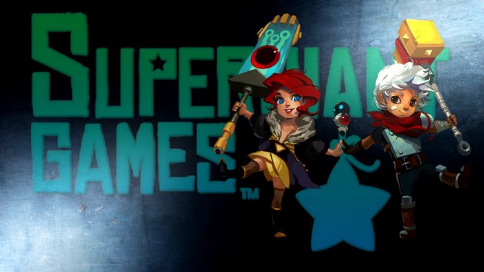 Supergiant Games logo with characters