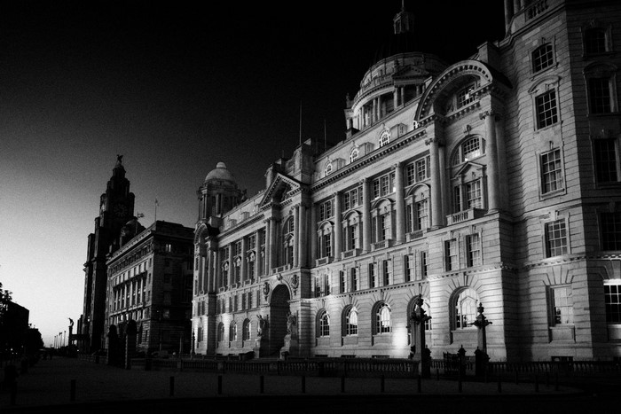 The Royal Liver Building in Liverpool, England