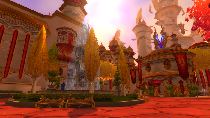 Silvermoon City with Blood Elf Architecture