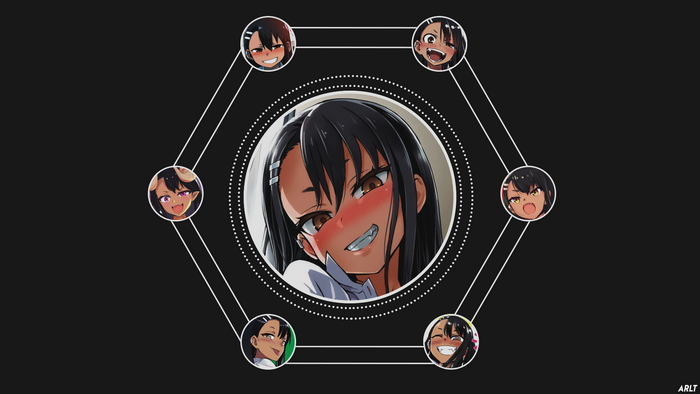 Nagatoro Hayase Expressive Faces Art