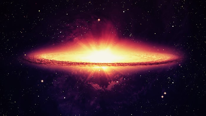 4K Galaxy with Stars and Nebula