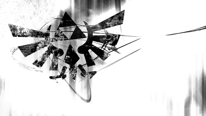 The Legend of Zelda Triforce Hylian Crest Abstract