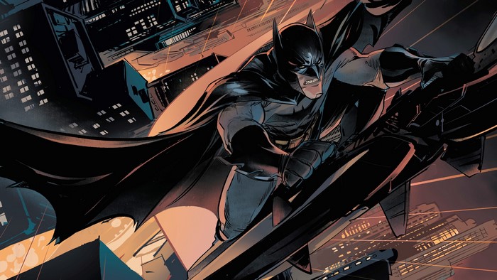 4K Comic Art of Batman in The Dark Knight