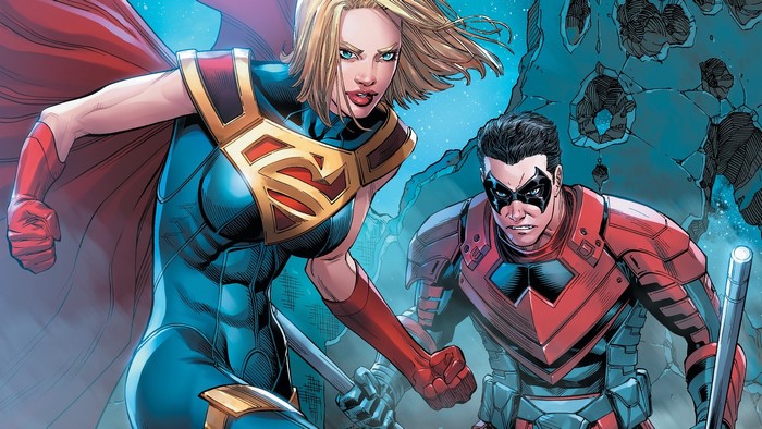 Supergirl and Nightwing from DC Comics