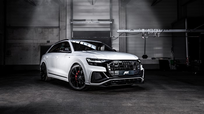 4K ABT Audi Q8 in a garage