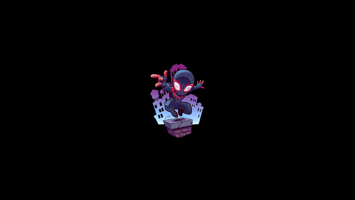 Chibi Miles Morales from Marvel Super Heroes