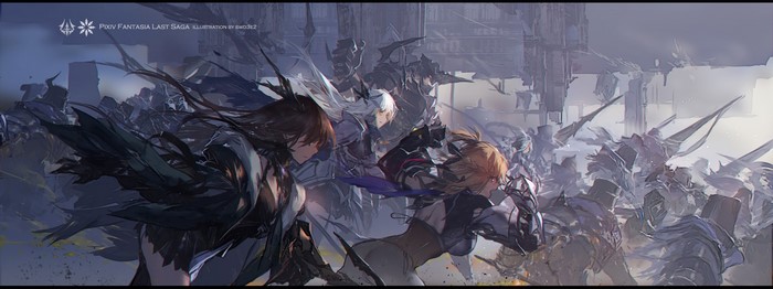 Pixiv Fantasia Last Saga illustration by swd3e2