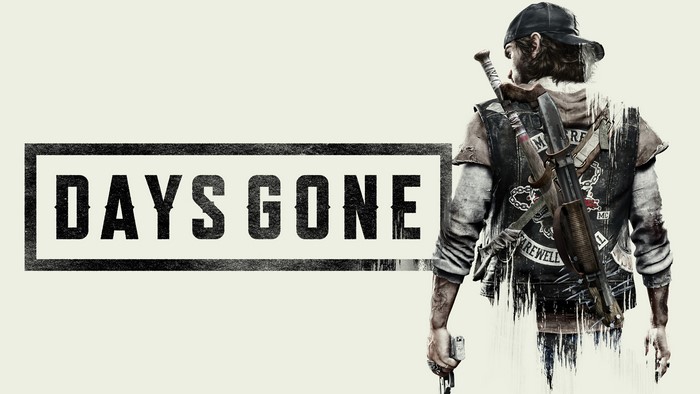 Days Gone video game art with character and weapon