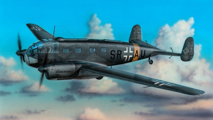 German military aircraft in flight