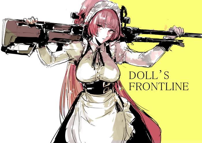 Anime girl with a large gun from Doll's Frontline