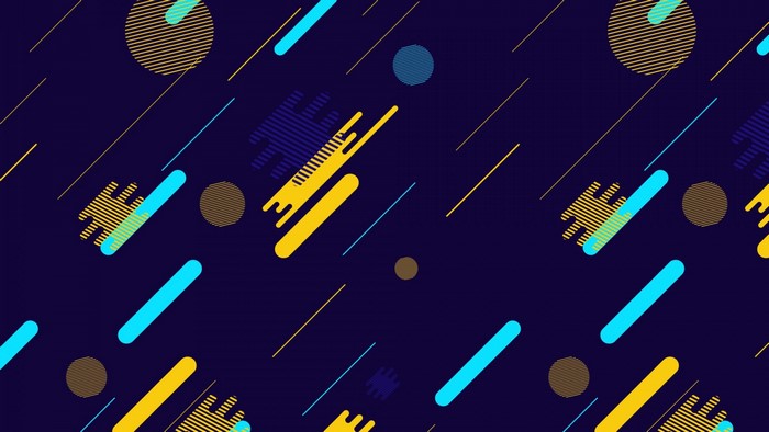 Abstract pattern of geometric shapes and lines