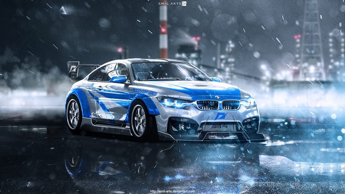 BMW M4 Need for Speed Digital Art