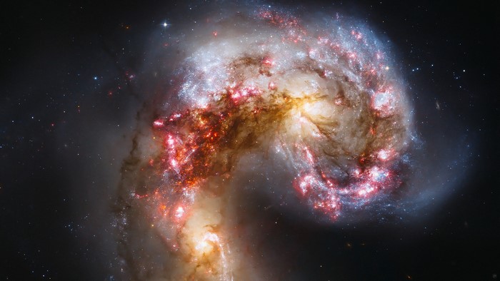 Interacting galaxies in deep space