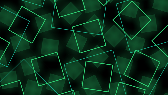 Green squares and lines pattern