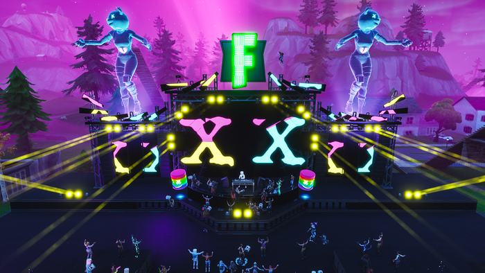 Fortnite concert with DJ Marshmello and holographic characters