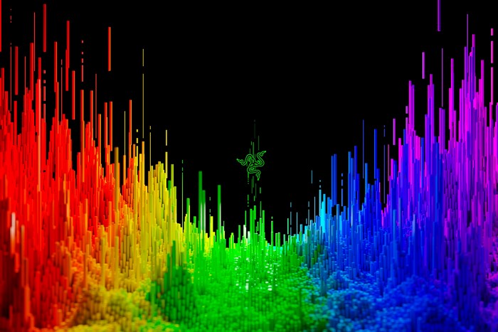 Colorful Razer Digital Art Render
