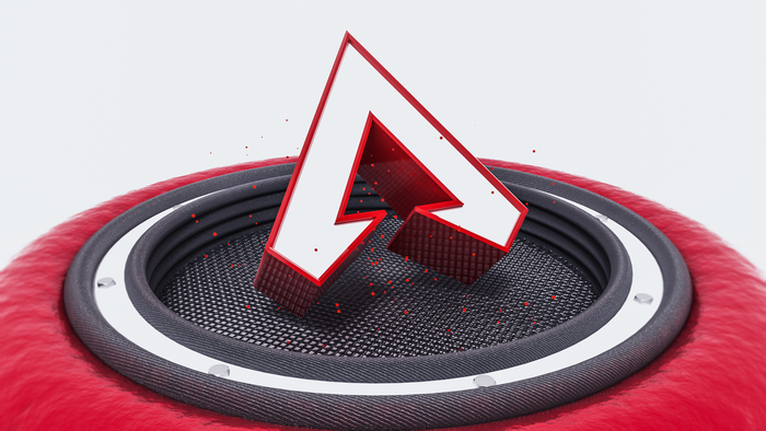 Apex Legends logo on a speaker