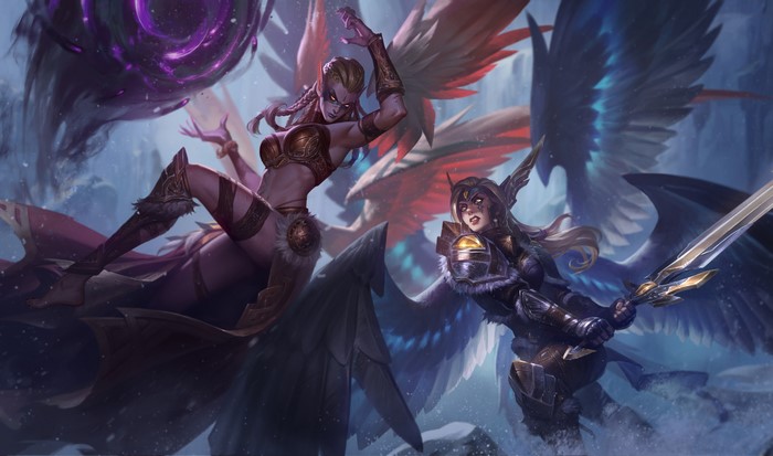 4K Kayle and Morgana from League of Legends