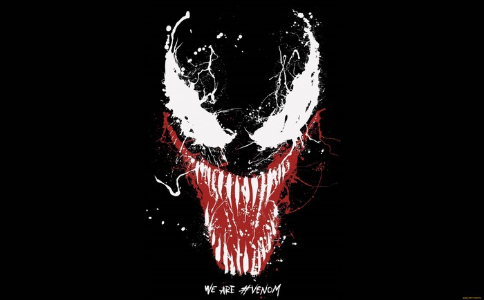Venom artwork with text