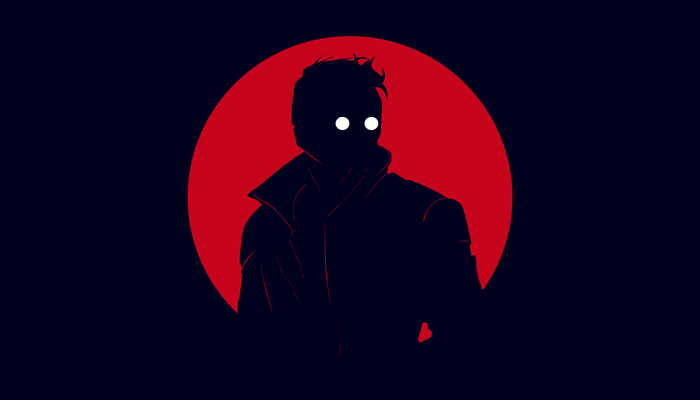 Star Lord from Marvel Comics minimalist illustration