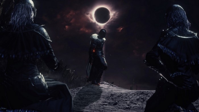 Dark Souls 3 eclipse scene with figures