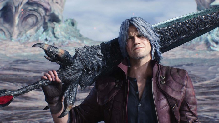 Dante from Devil May Cry 5 with large sword