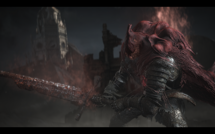 Slave Knight Gael from Dark Souls 3