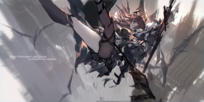 Pixiv Fantasia Last Saga Illustration by SWD3E2