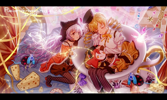 Mami Tomoe and Nagisa Momoe from Puella Magi Madoka Magica