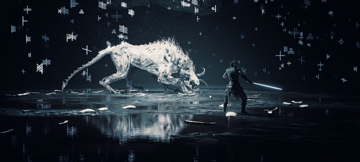 4K Hellblade: Senua's Sacrifice Fenrir fight