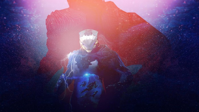 Anthem Javelin in space with lightning