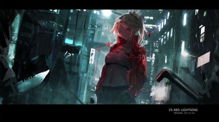 Mordred from Fate/Apocrypha in a Red Jacket