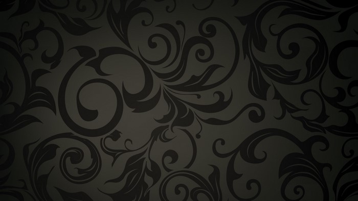Dark floral pattern on a dark background