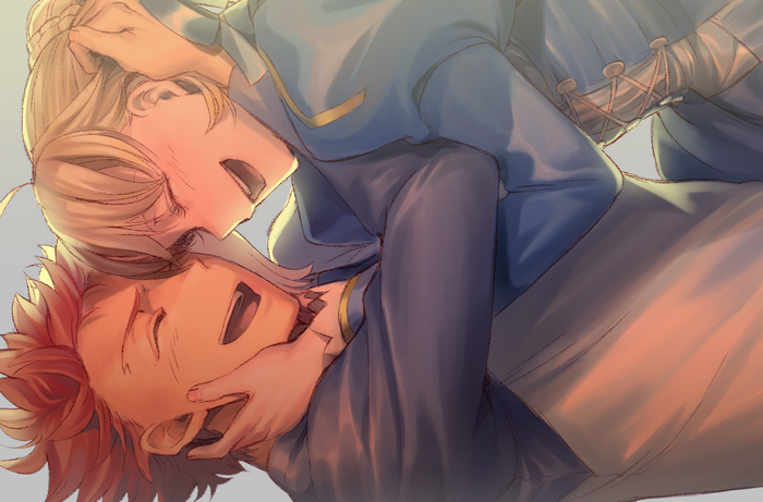 Shirou Emiya and Arturia Pendragon Embrace