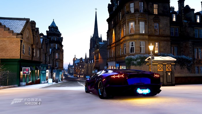 Lamborghini Aventador in Edinburgh, Forza Horizon 4