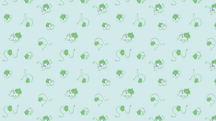 Bulbasaur from Pokémon pattern